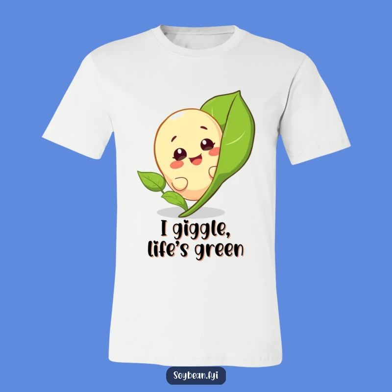 Funny Peeking Soybean T-Shirt: Wear Your Giggles and Green Thumb Pride