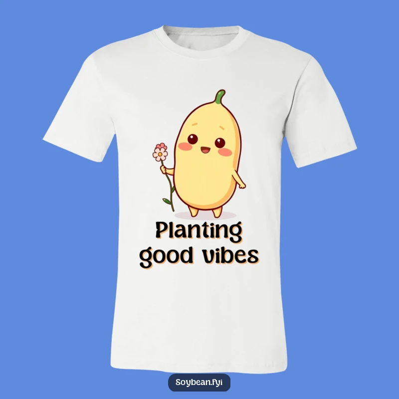Funny Blooming Soybean Tee: Wear Kindness with a Flower, Ideal Humorous Gift