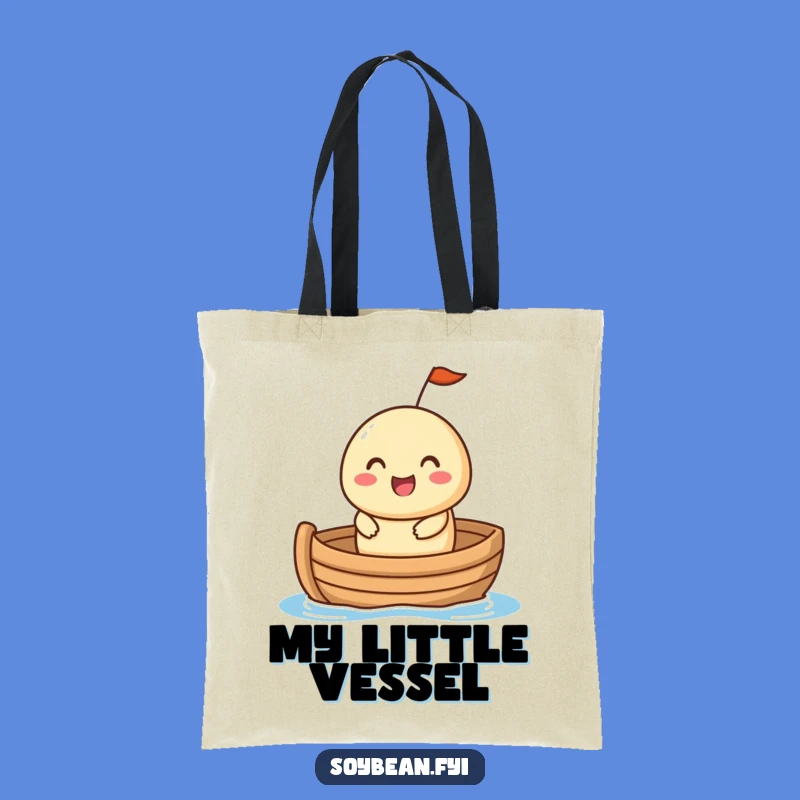 Funny Soybean Boat Tote Bag - Carry Your Journey, Perfect Funny Gift