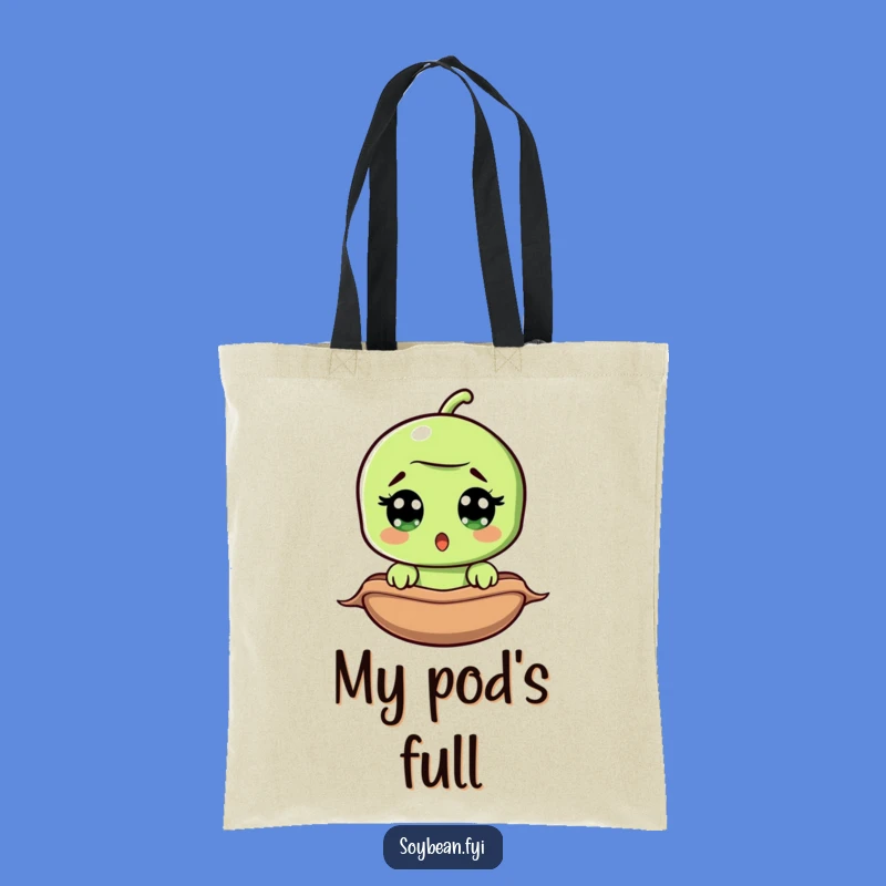 Funny Surprised Soybean Tote Bag: Carry Your Laughs in Style!